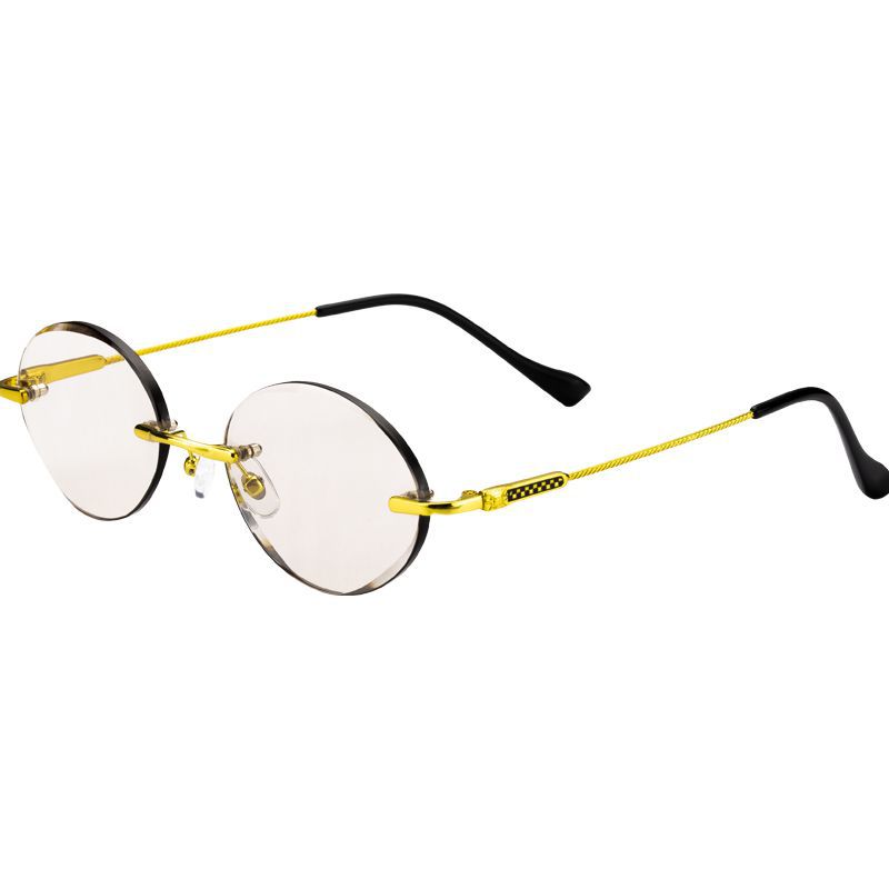 Frameless Crystal Edge Sunglasses – Lightweight Minimalist Design
