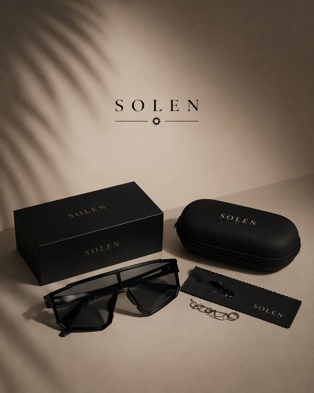 SOLEN Polarized Sunglasses UV400 Black