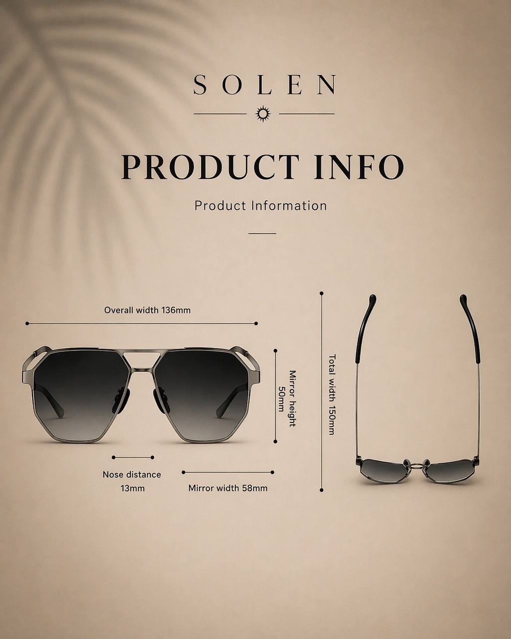 SOLEN Titanium Polarized Driving Sunglasses