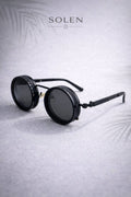 SOLEN Polarized Sunglasses – Round Frame, UV400 Protection, Lightweight Metal