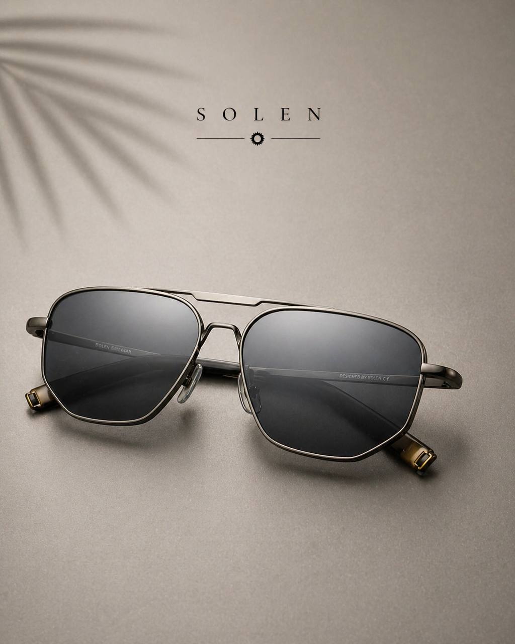 SOLEN Rimless Sunglasses – UV Protection