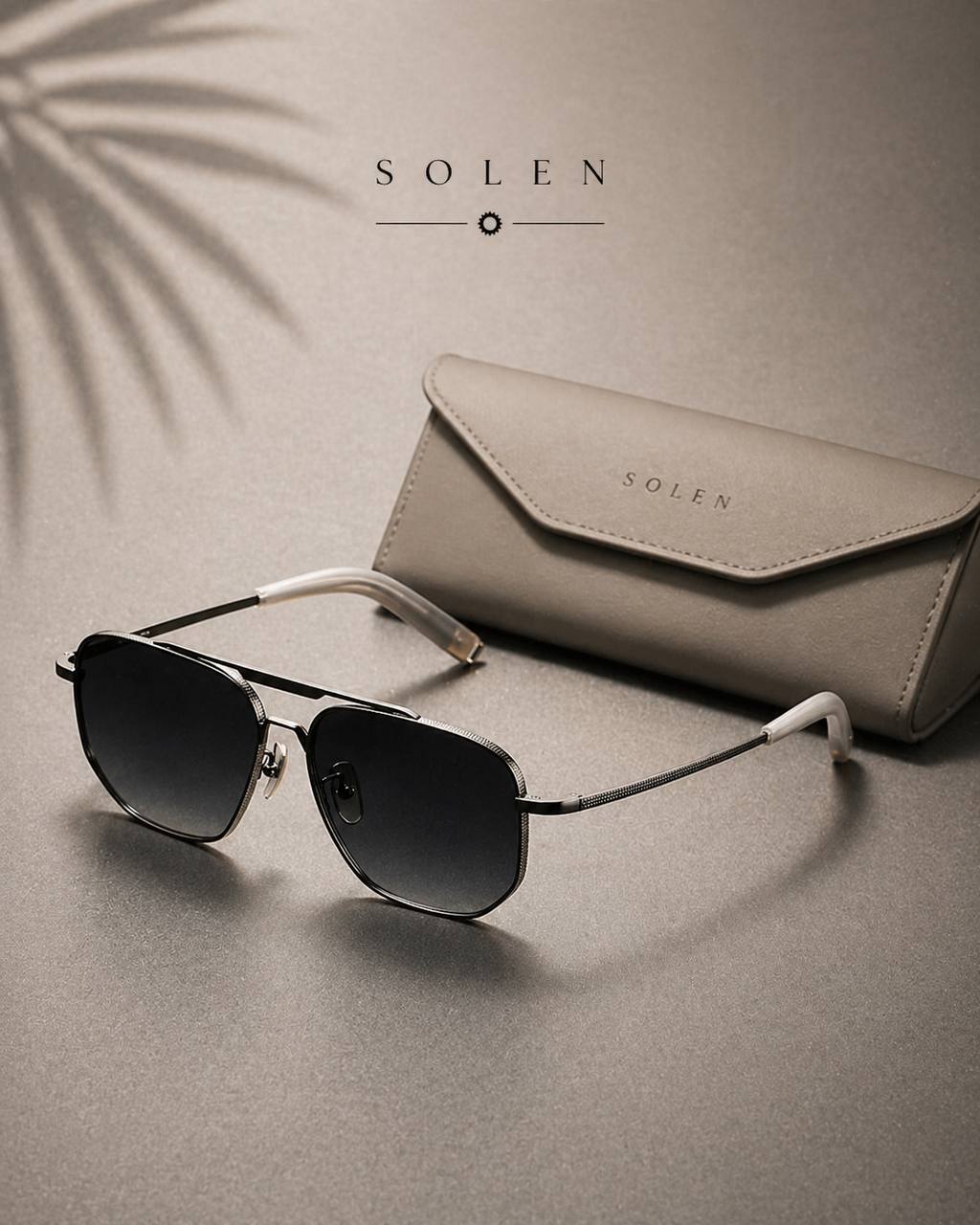 SOLEN Rimless Sunglasses – UV Protection