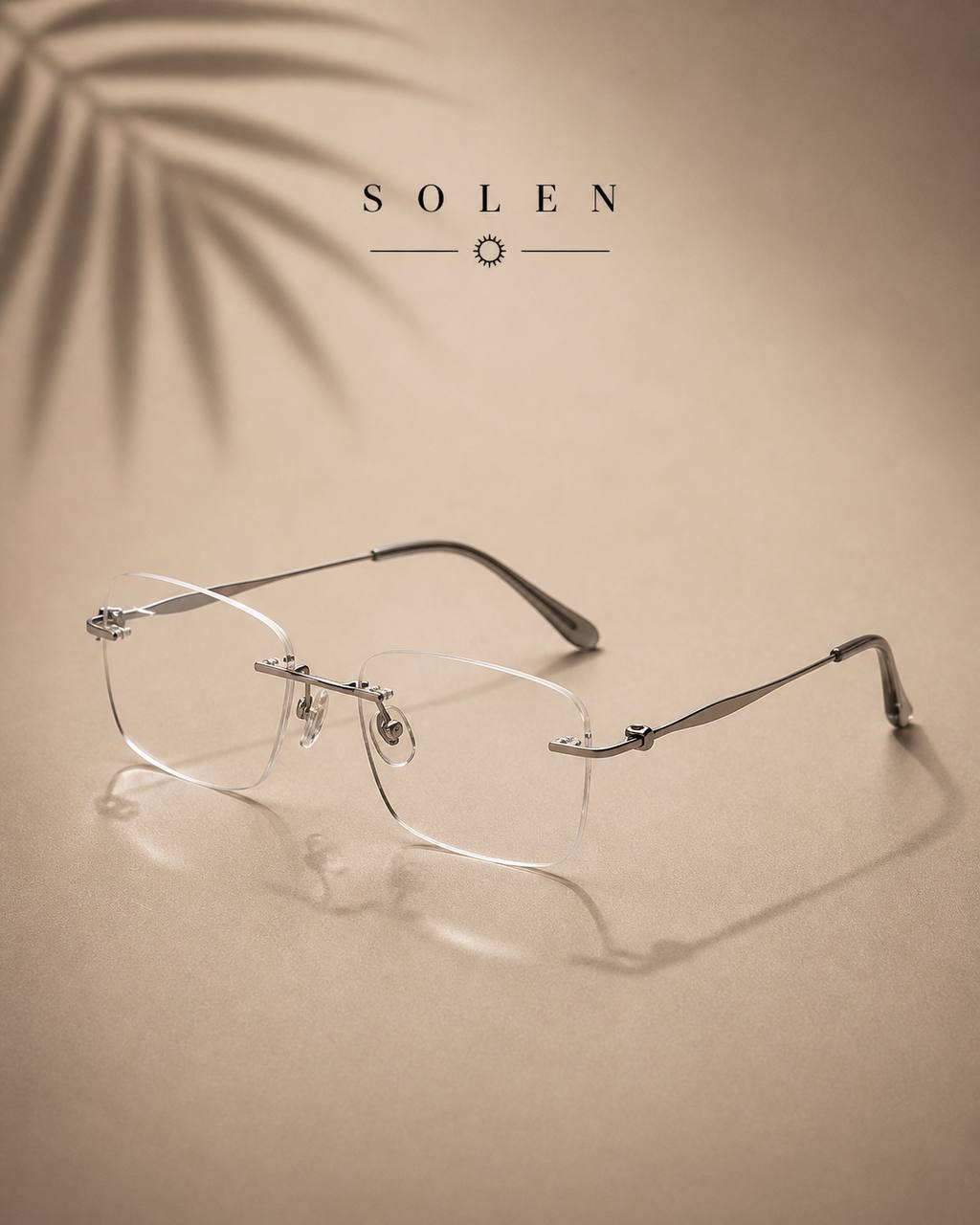 SOLEN™ Minimal Titanium Blue Light Glasses