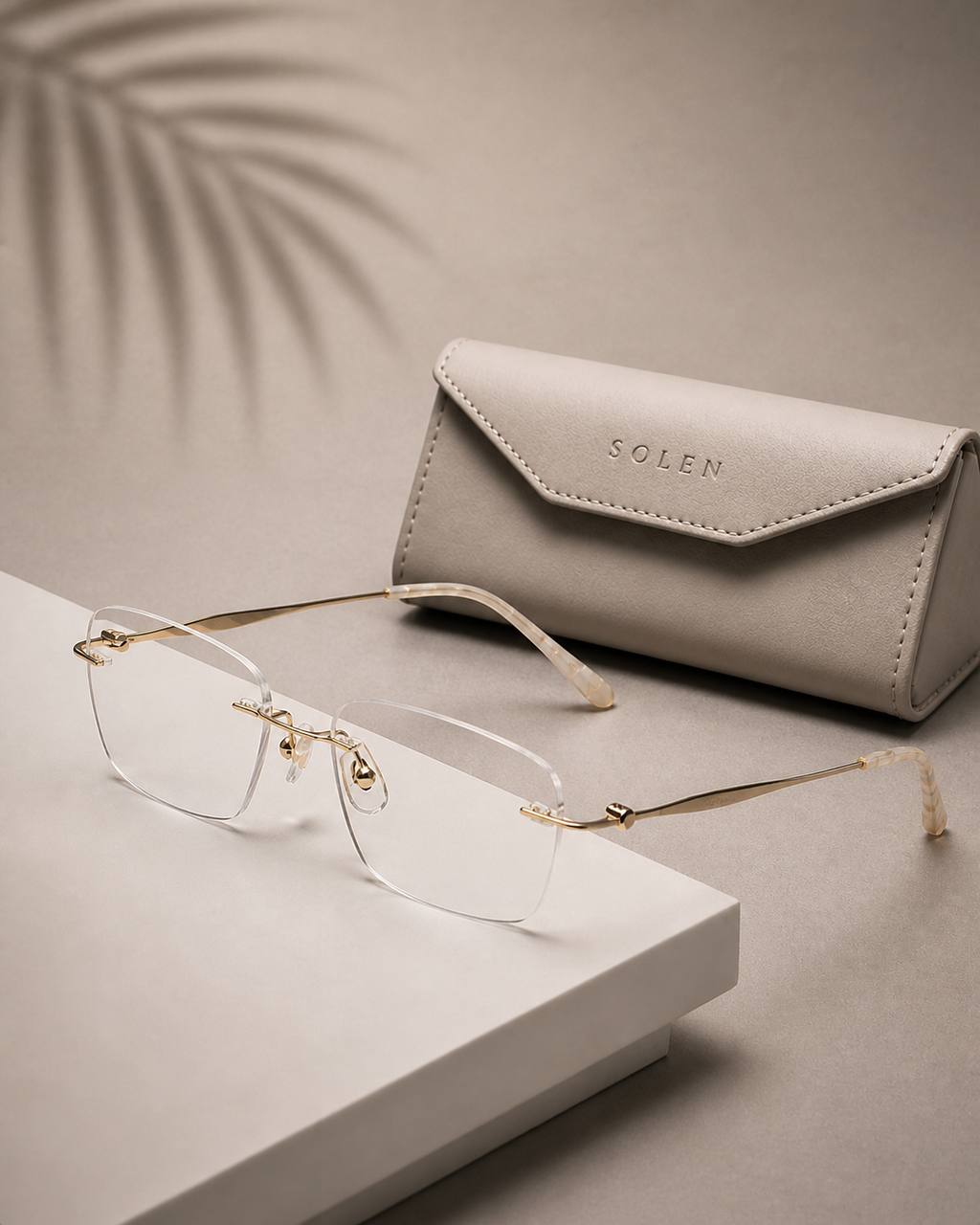 SOLEN™ Minimal Titanium Blue Light Glasses