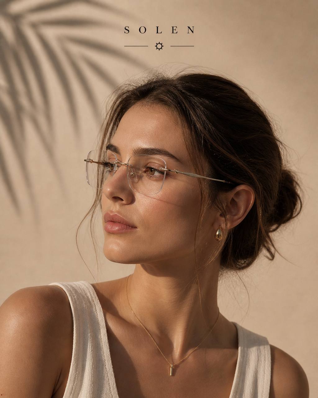 SOLEN™ Minimal Titanium Blue Light Glasses