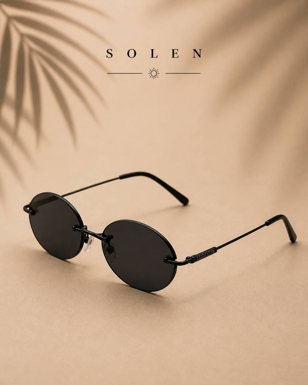 SOLEN™ Minimal Frameless Oval Sunglasses