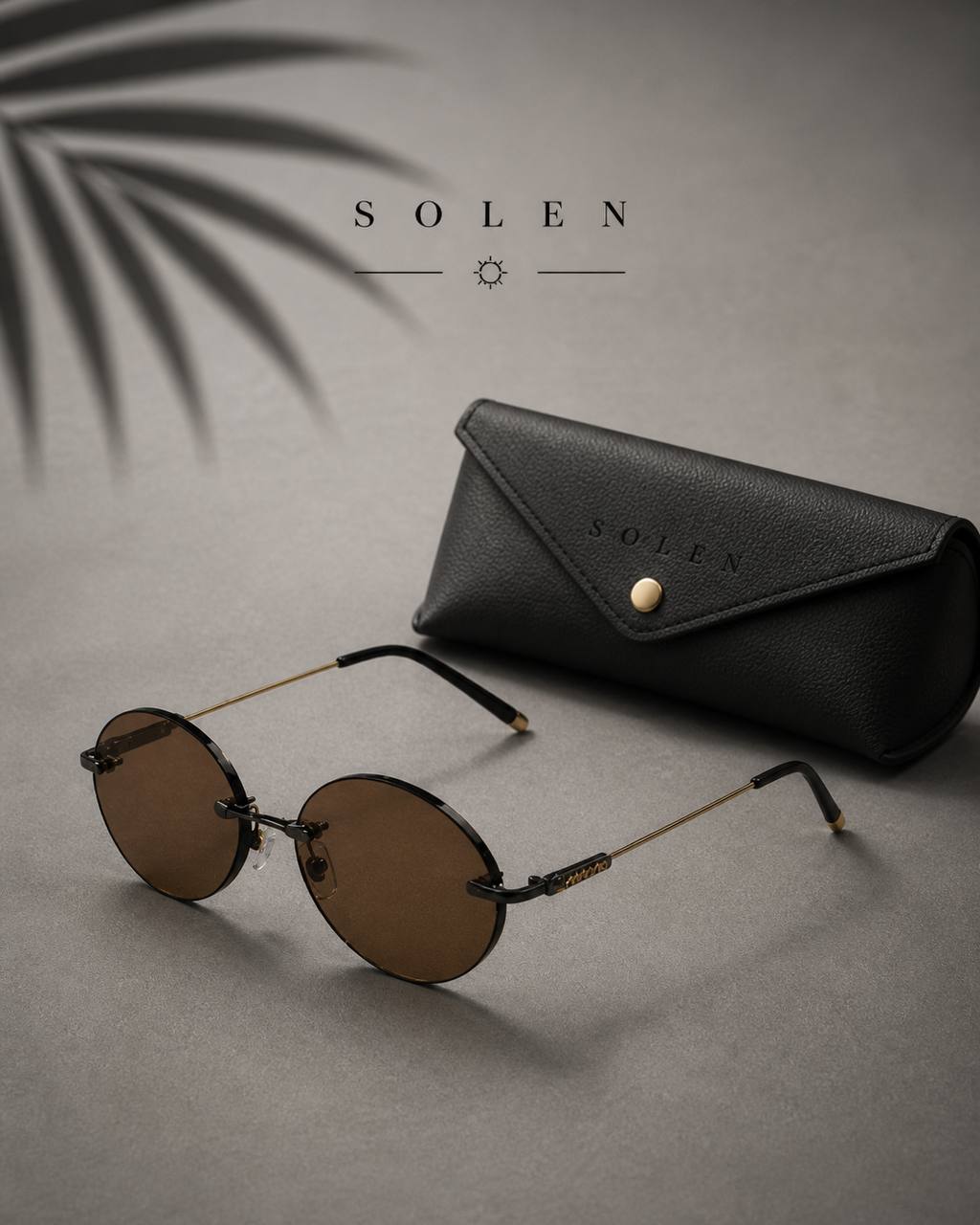 SOLEN™ Minimal Frameless Oval Sunglasses