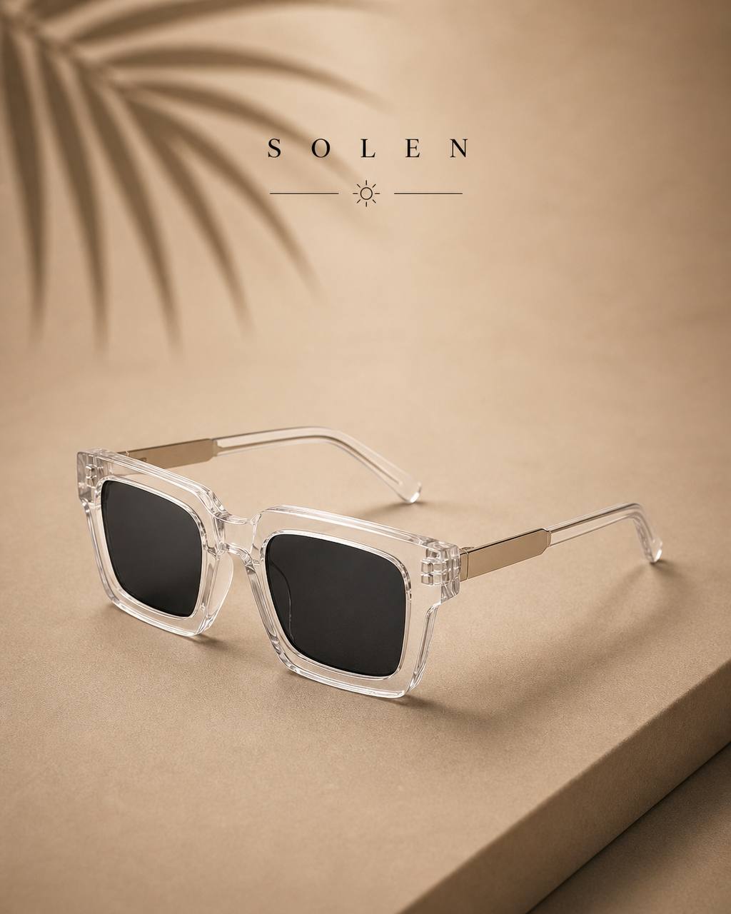 SOLEN™ Oversized Square Sunglasses – Modern Thick Frame